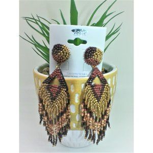 Jewelry - Earrings - Seed Bead fringe